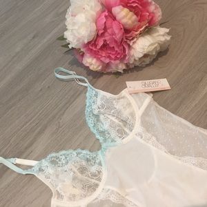 💕Gillian & O'Malley Lingerie Bodysuit Bridal Lace